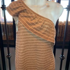 Jcrew top!!! Cute one shoulder grey top ‼️